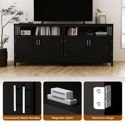 Kitchen Buffet Server Sideboard Storage Cabinet with 2 Doors and Shelf