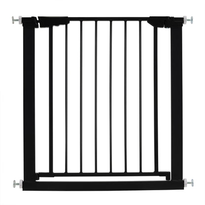 30-32.5 Inch Wide Safety Gate with 30 Inch Scientific Height-Black