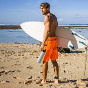 22 Oz Double-walled Insulated Stainless Steel Water Bottle with 2 Lids and Straw-Gray