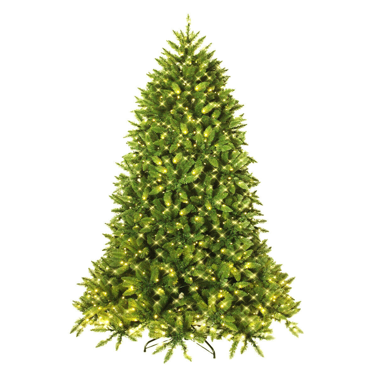 Premium Hinged Artificial Fir Christmas Tree with LED Lights-5 ft