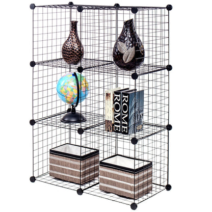DIY 6 Metal Wire Free Standing Modular Storage Cubes