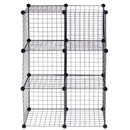 DIY 6 Metal Wire Free Standing Modular Storage Cubes
