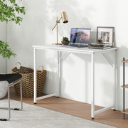L Shaped Computer Desk and Writing Workstation for Home and Office-White
