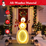 2.6 Feet Lighted Snowman with LED Lights and Metal Stand