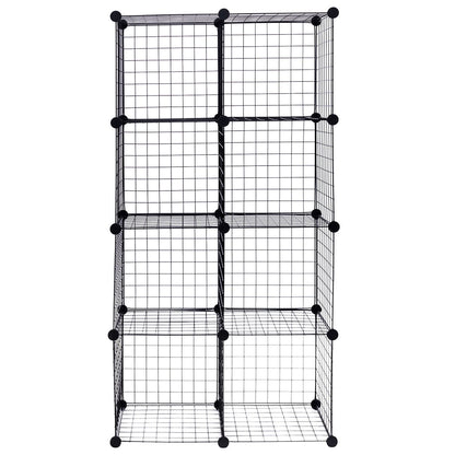 DIY 8 Cube Grid Wire Cube Shelves