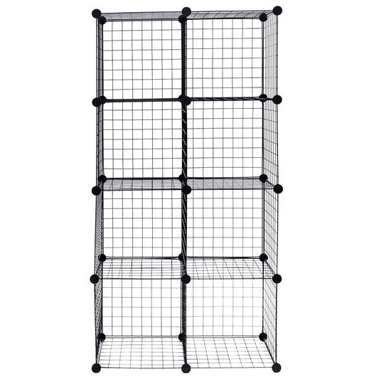 DIY 8 Cube Grid Wire Cube Shelves