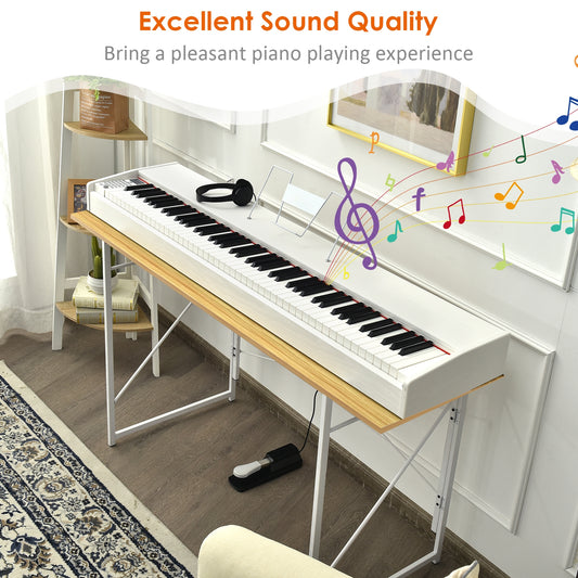 88-Key Full Size Digital Piano Weighted Keyboard with Sustain Pedal