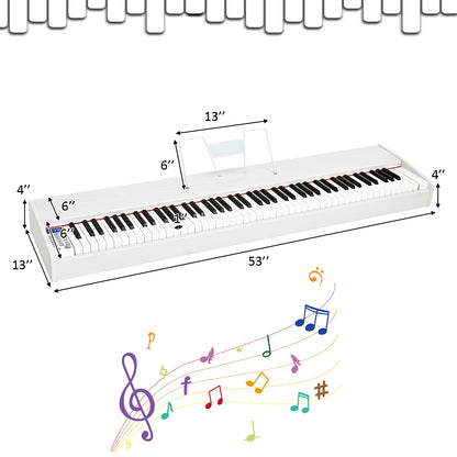 88-Key Full Size Digital Piano Weighted Keyboard with Sustain Pedal