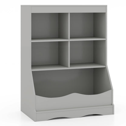 3-Tier Children's Multi-Functional Bookcase Toy Storage Bin Floor Cabinet