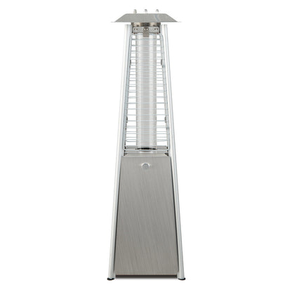 10000 BTU Portable Stainless Steel Tabletop Patio Heater with Glass Tube