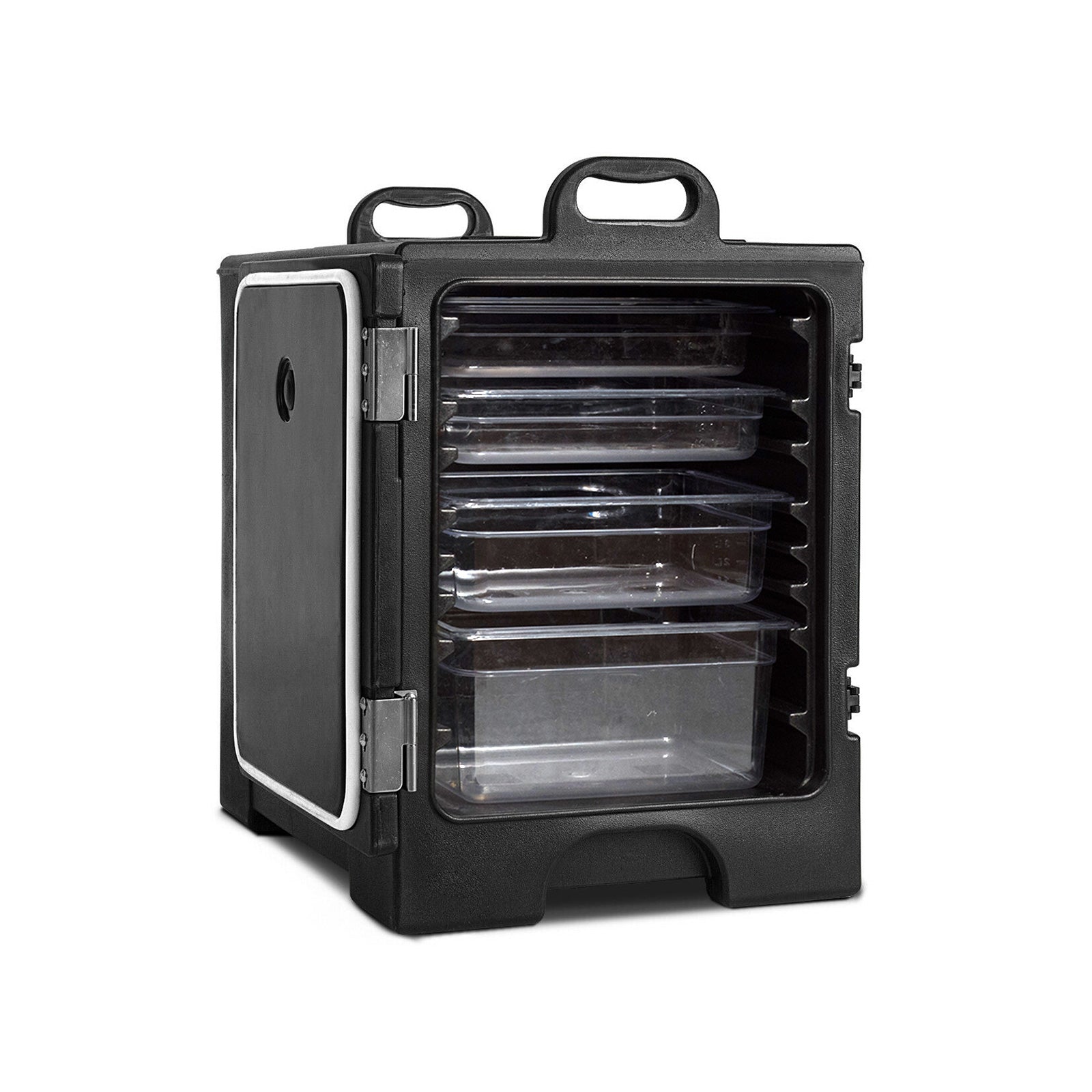 81 Quart Capacity End-loading Insulated Food Pan Carrier-Black