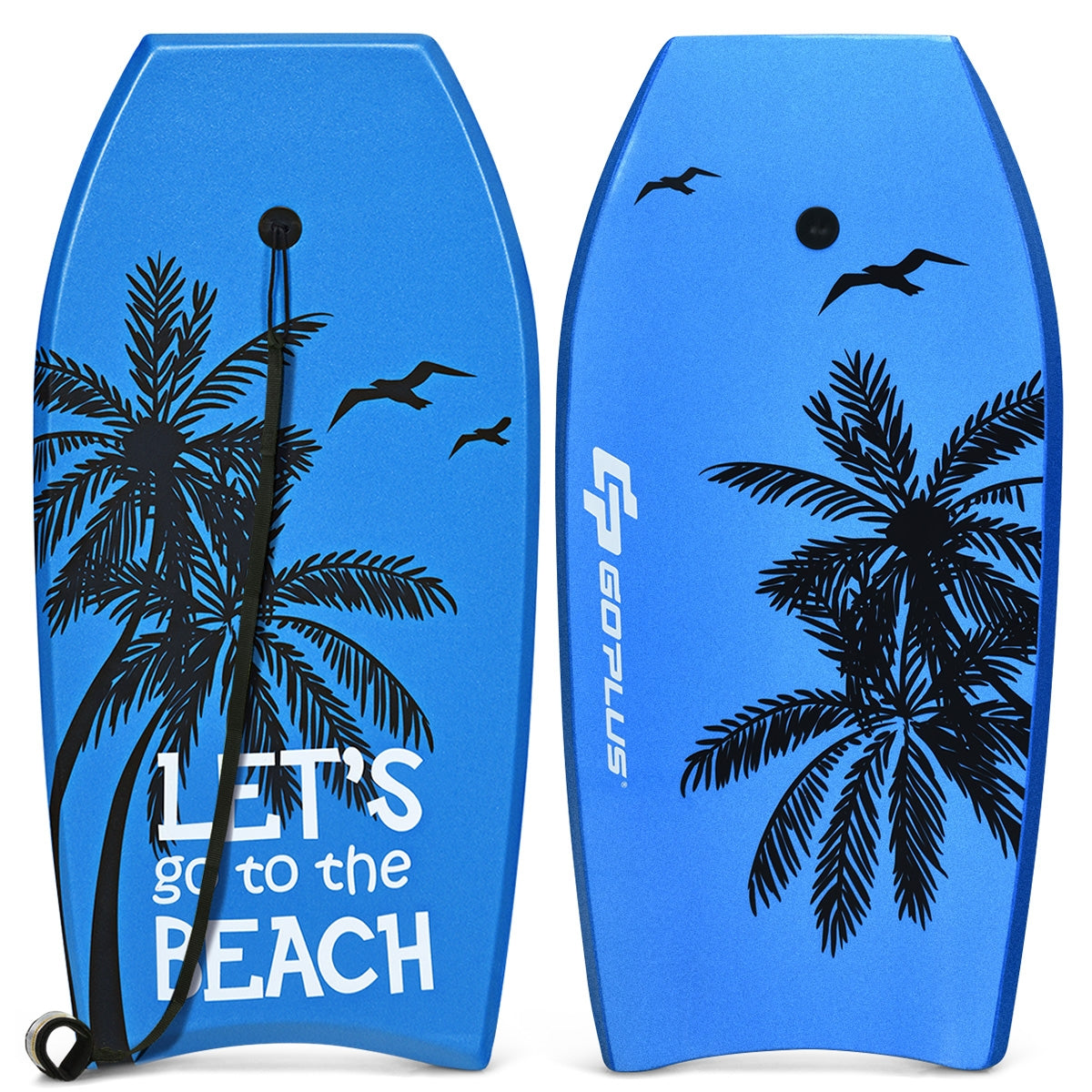Super Lightweight Bodyboard Surfing with Leash EPS Core Boarding-M - M