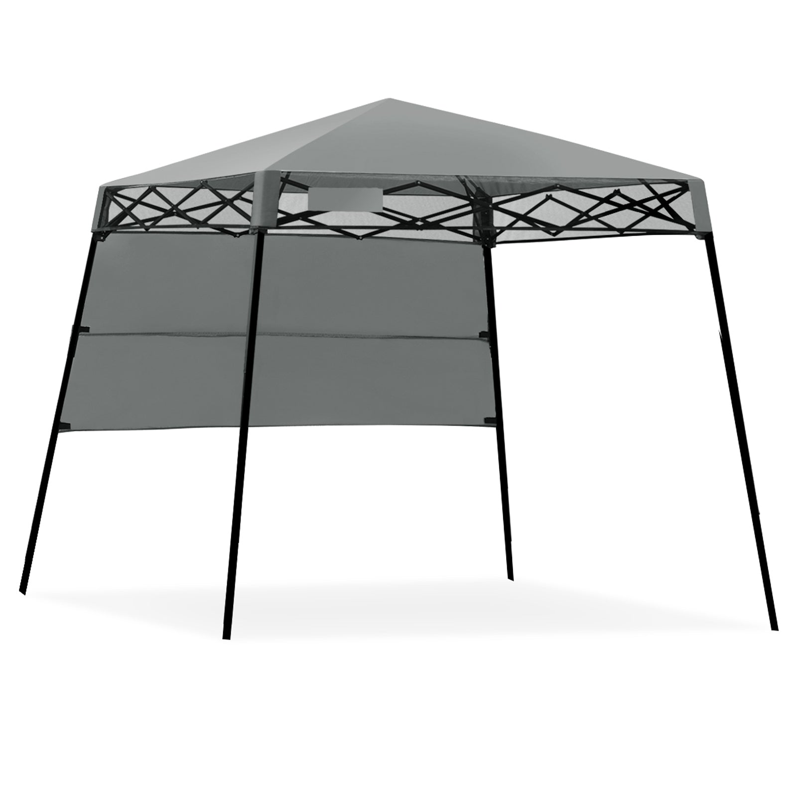 7 x 7 Feet Sland Adjustable Portable Canopy Tent with Backpack-Gray - Gray