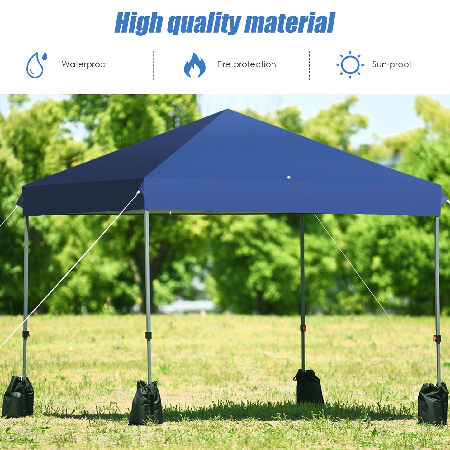 8’x8' Outdoor Pop up Canopy Tent w/Roller Bag