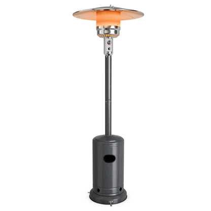 50000 BTU Stainless Steel Propane Patio Heater with Trip over Protection-Black - Gray