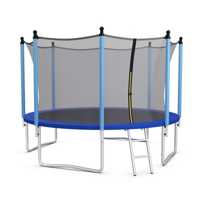 Outdoor Trampoline with Safety Closure Net-8 ft - 12 Ft