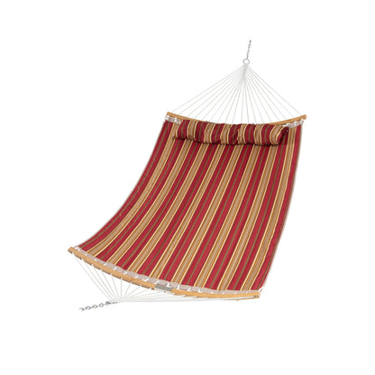 Outdoor Hammock with Detachable Pillow-Blue - Red