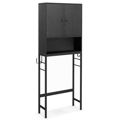 Over The Toilet Storage Cabinet with 2 Doors and Adjustable Shelf