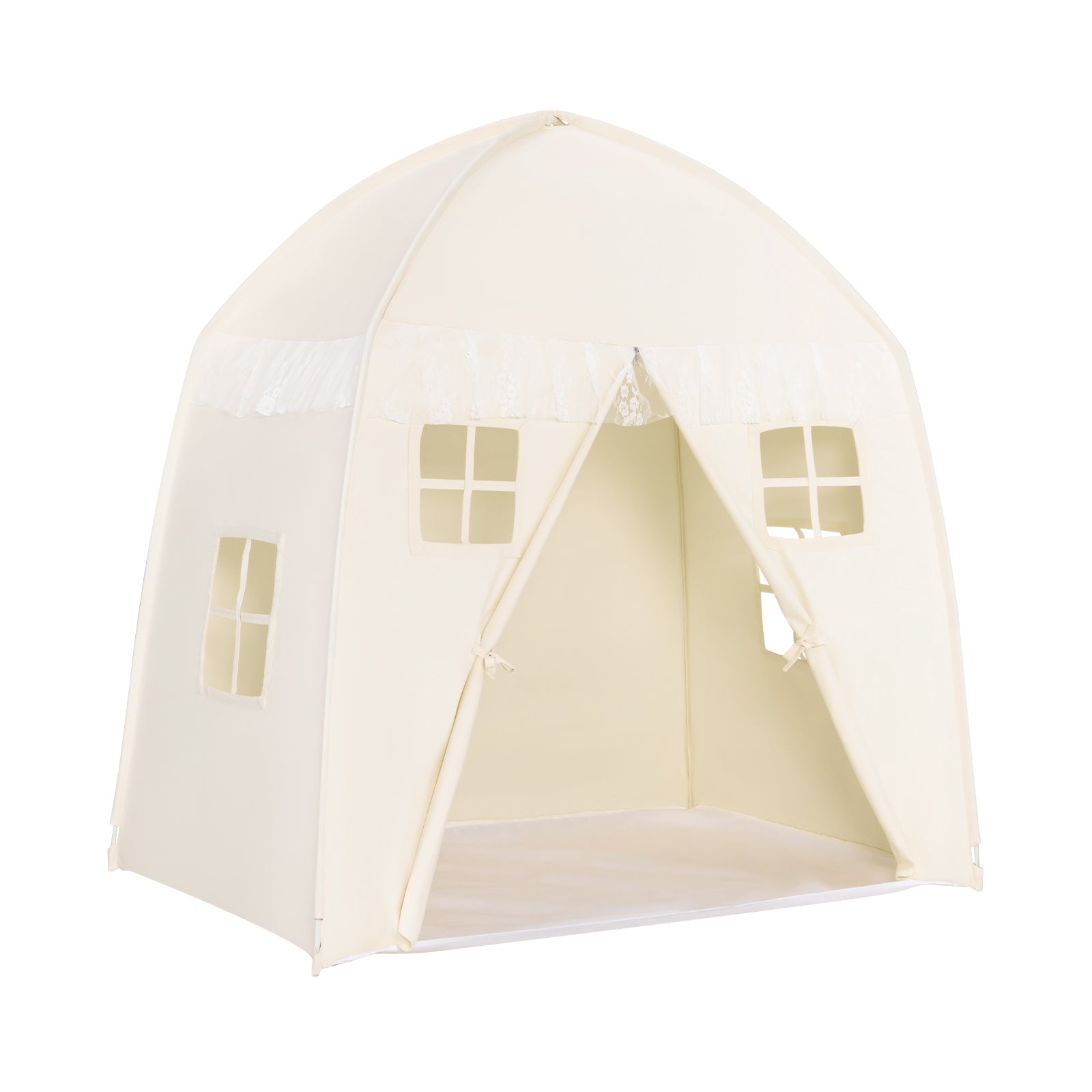 Portable Indoor Kids Play Castle Tent-Pink - White