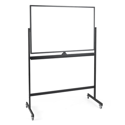 32 x 47 Inch Portable Rolling White Board-Black