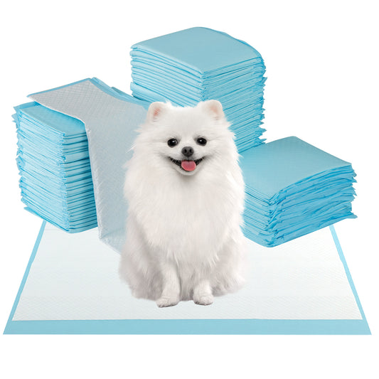 Dog and Puppy Pee Pads 24" x 17" (300 Counts) for Potty Training-Blue