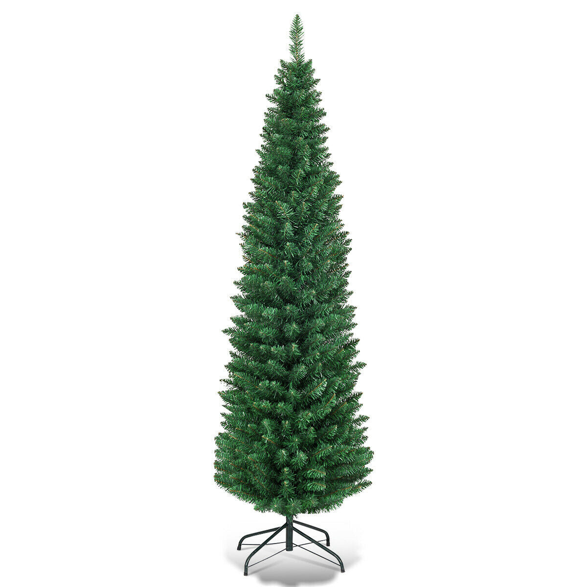 PVC Artificial Slim Pencil Christmas Tree-5 Feet - 5 Feet