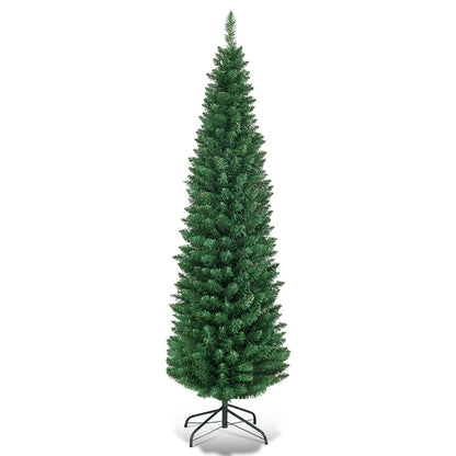 PVC Artificial Slim Pencil Christmas Tree-5 Feet - 5 Feet