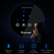 1500W Portable Pedestal Heater w/ Timer Remote Control