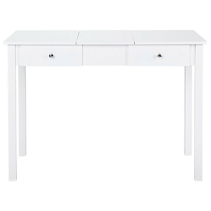 Modern Vanity Dressing Table with 1 Flip Top Mirror and 2 Drawers