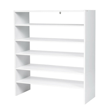 3 Pieces 31-Inch Stackable Multi-Shape Shoe Rack