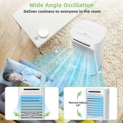 4-in-1 Portable Air Cooler with Timer & 3 Modes