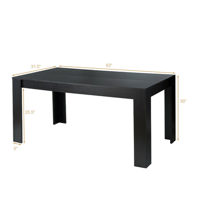 63 Inch Rectangular Modern Dining Kitchen Table