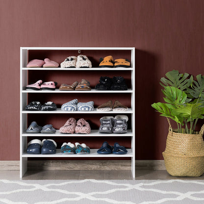 3 Pieces 31-Inch Stackable Multi-Shape Shoe Rack
