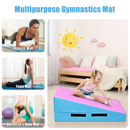 Incline Gymnastics Mat Wedge Ramp Gym Tumbling Exercise Mat