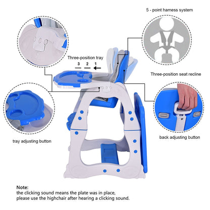3 in 1 Infant Table and Chair Set Baby High Chair