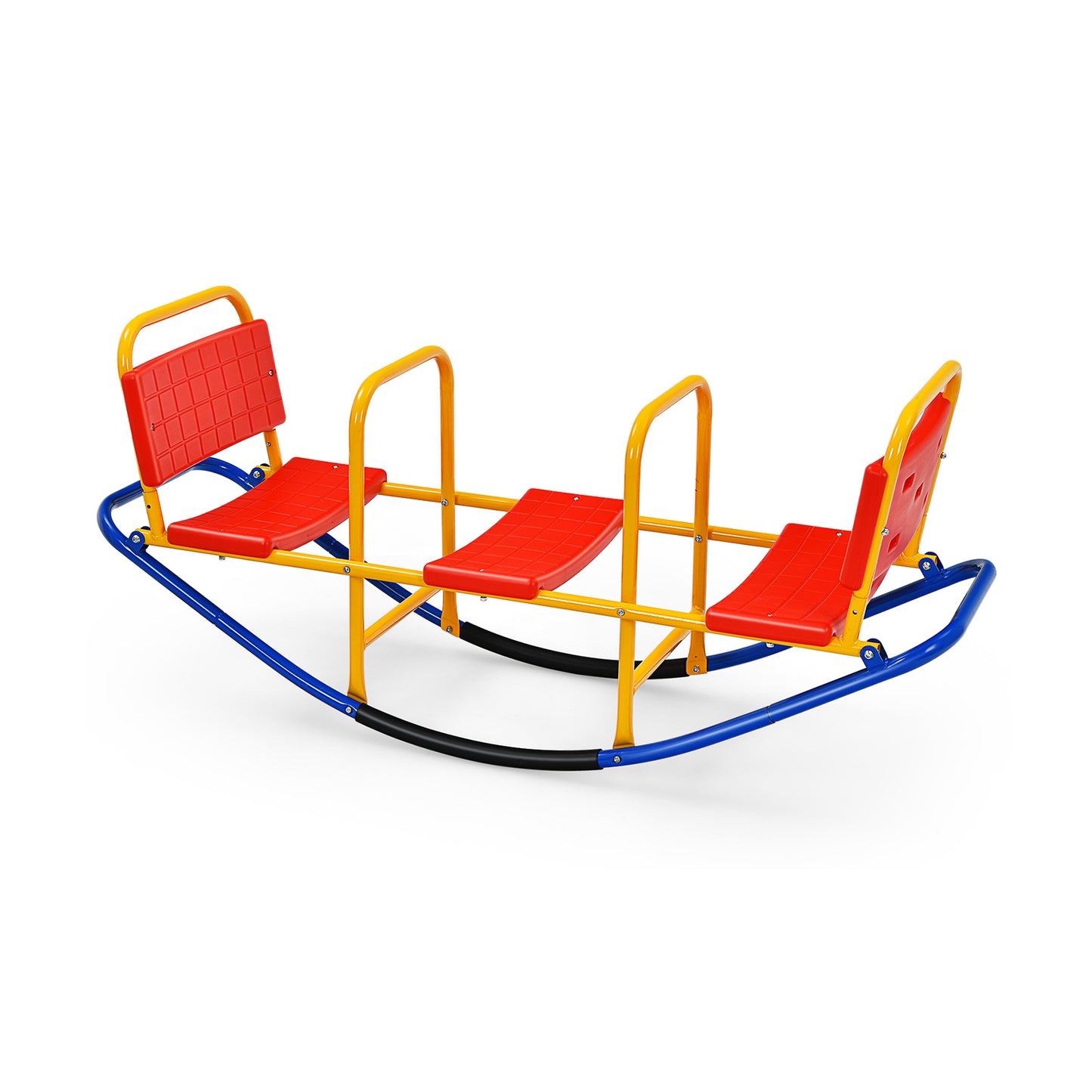 Outdoor Kids Seesaw Swivel Teeter for 3 to 8 Years Old-Red - Red