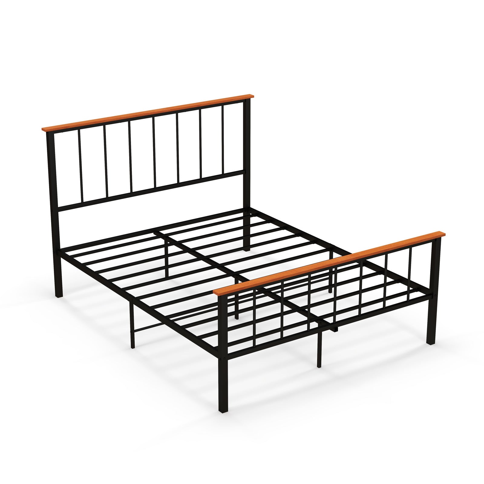 Bed Frame with Headboard and Footboard-Queen Size - Queen Size