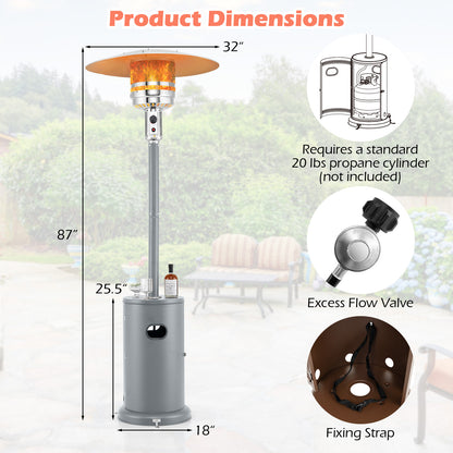 50000 BTU Propane Patio Heater with Round Table Design