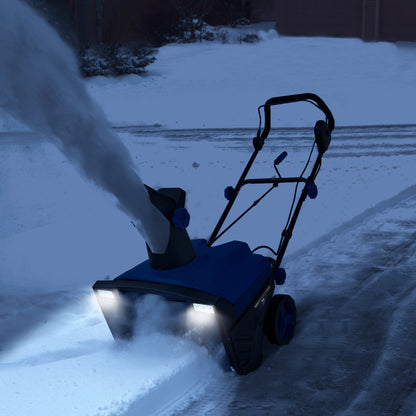 20 Inch 120V 15Amp Electric Snow Thrower with 180¬∞ Rotatable Chute-Blue