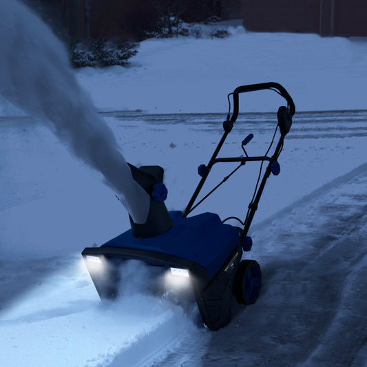 20 Inch 120V 15Amp Electric Snow Thrower with 180¬∞ Rotatable Chute-Blue