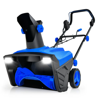 20 Inch 120V 15Amp Electric Snow Thrower with 180¬∞ Rotatable Chute-Blue