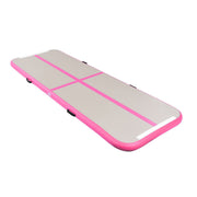 Air Track Inflatable Gymnastics Tumbling Floor Mats with Pump-Blue - Pink