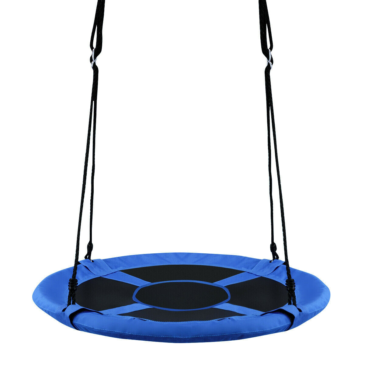 40 Inch Flying Saucer Tree Swing Indoor Outdoor Play Set-Pink - Blue