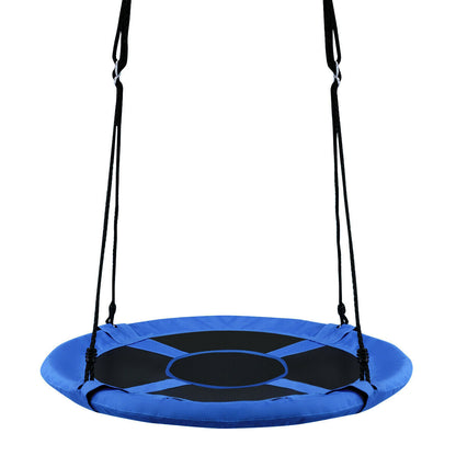 40 Inch Flying Saucer Tree Swing Indoor Outdoor Play Set-Pink - Blue