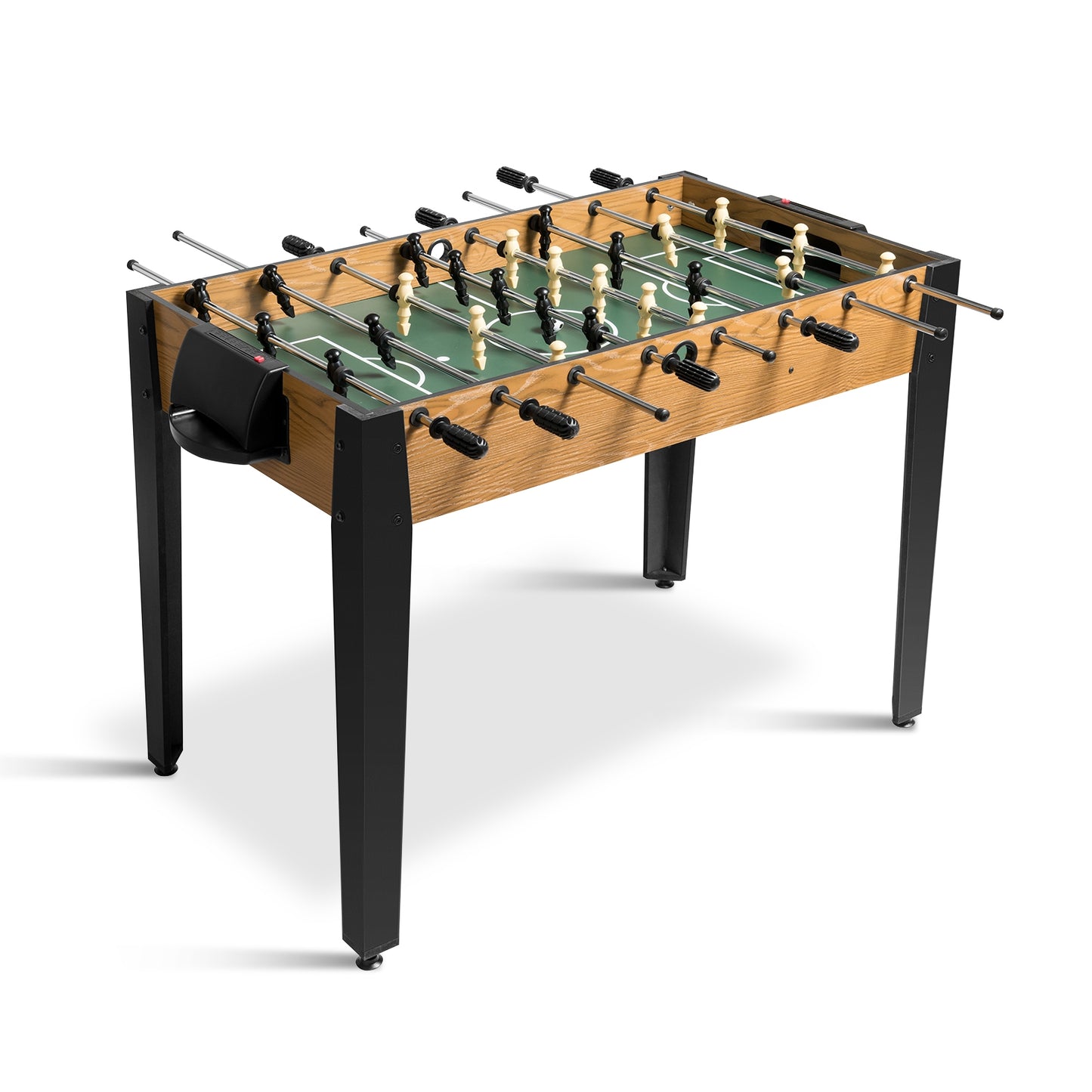 48 Inch Competition Sized Home Recreation Wooden Foosball Table-Brown - Brown