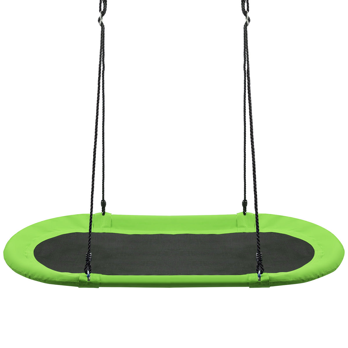 60 Inch Saucer Surf Outdoor Adjustable Swing Set-Purple - Green