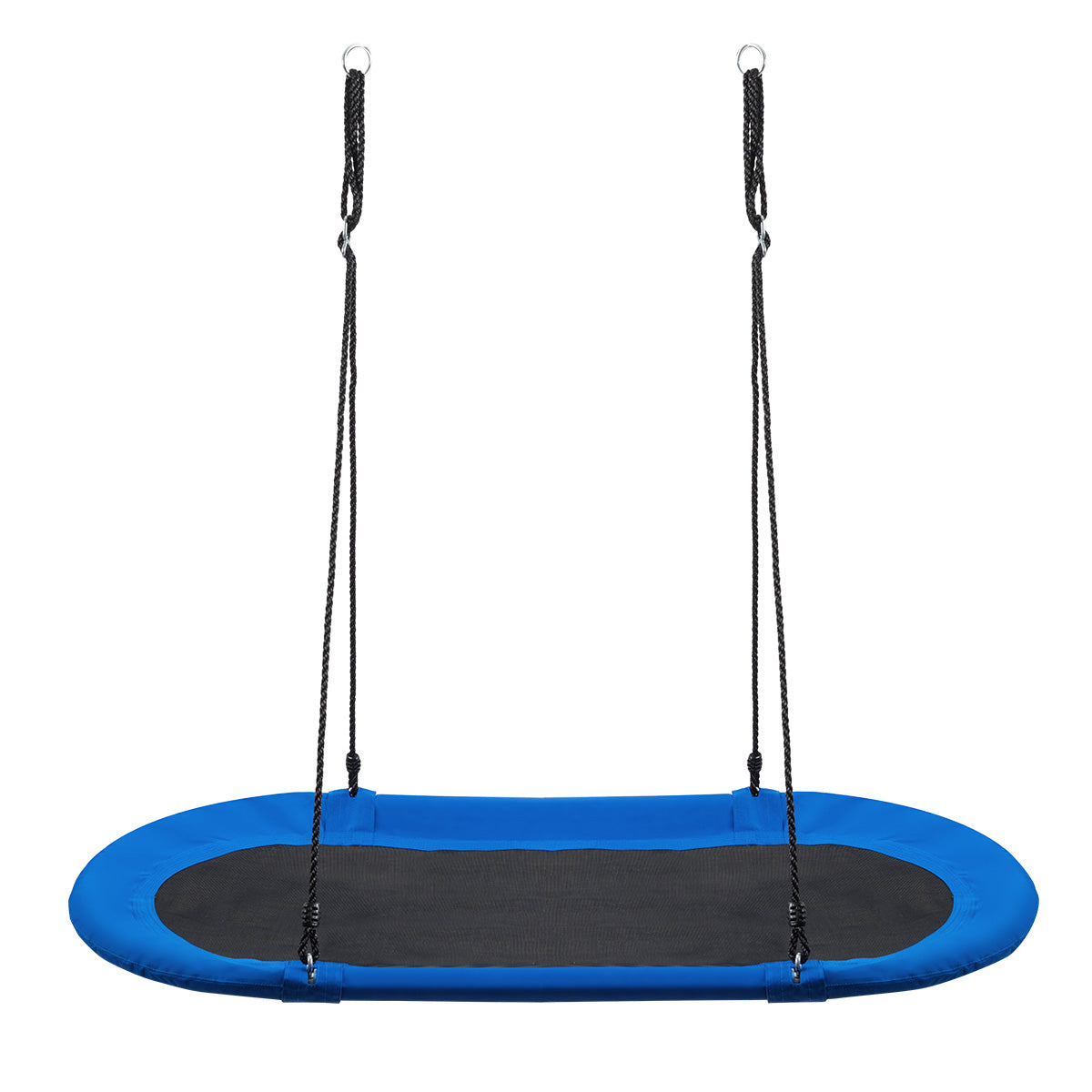 60 Inch Saucer Surf Outdoor Adjustable Swing Set-Purple - Blue+Black