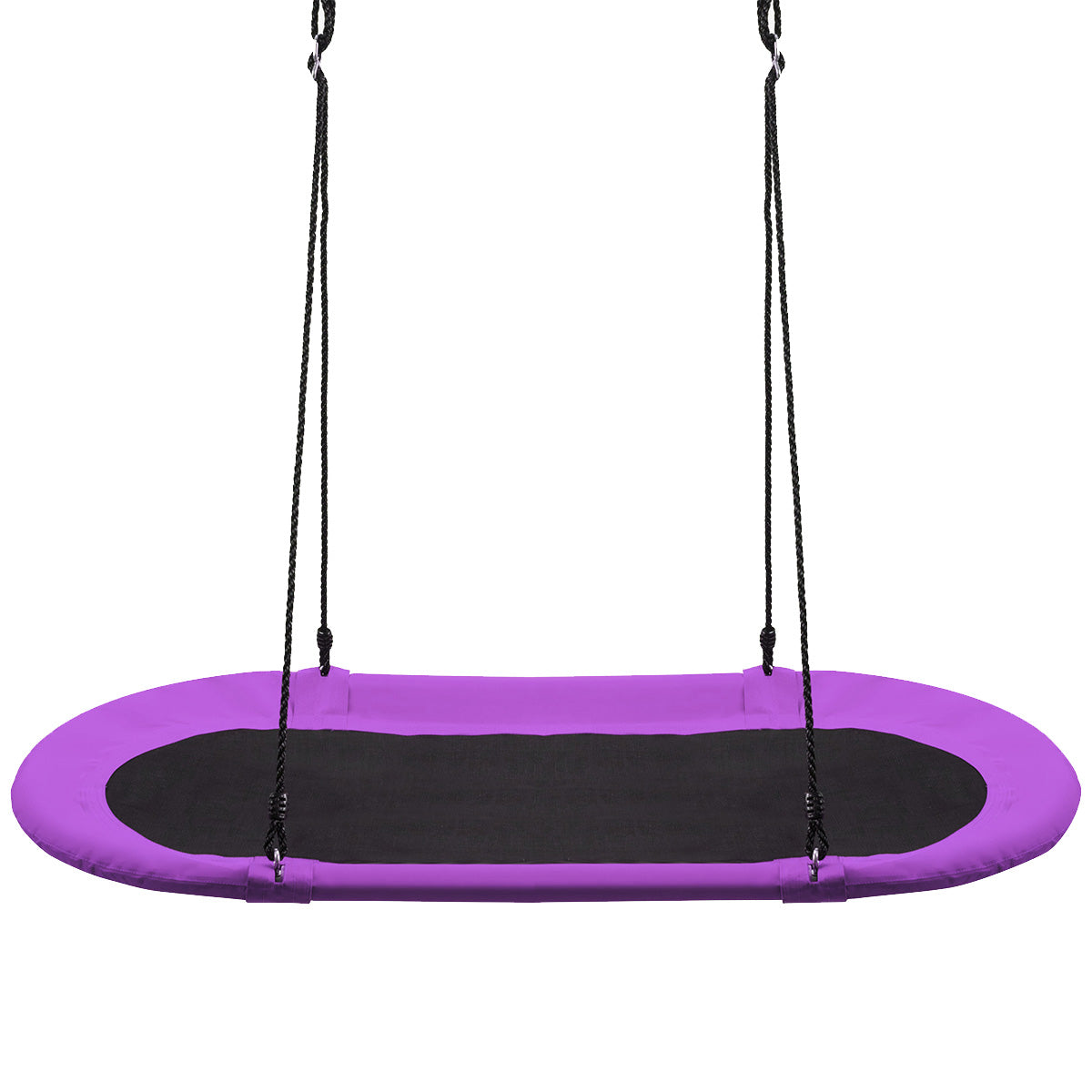 60 Inch Saucer Surf Outdoor Adjustable Swing Set-Purple - Purple