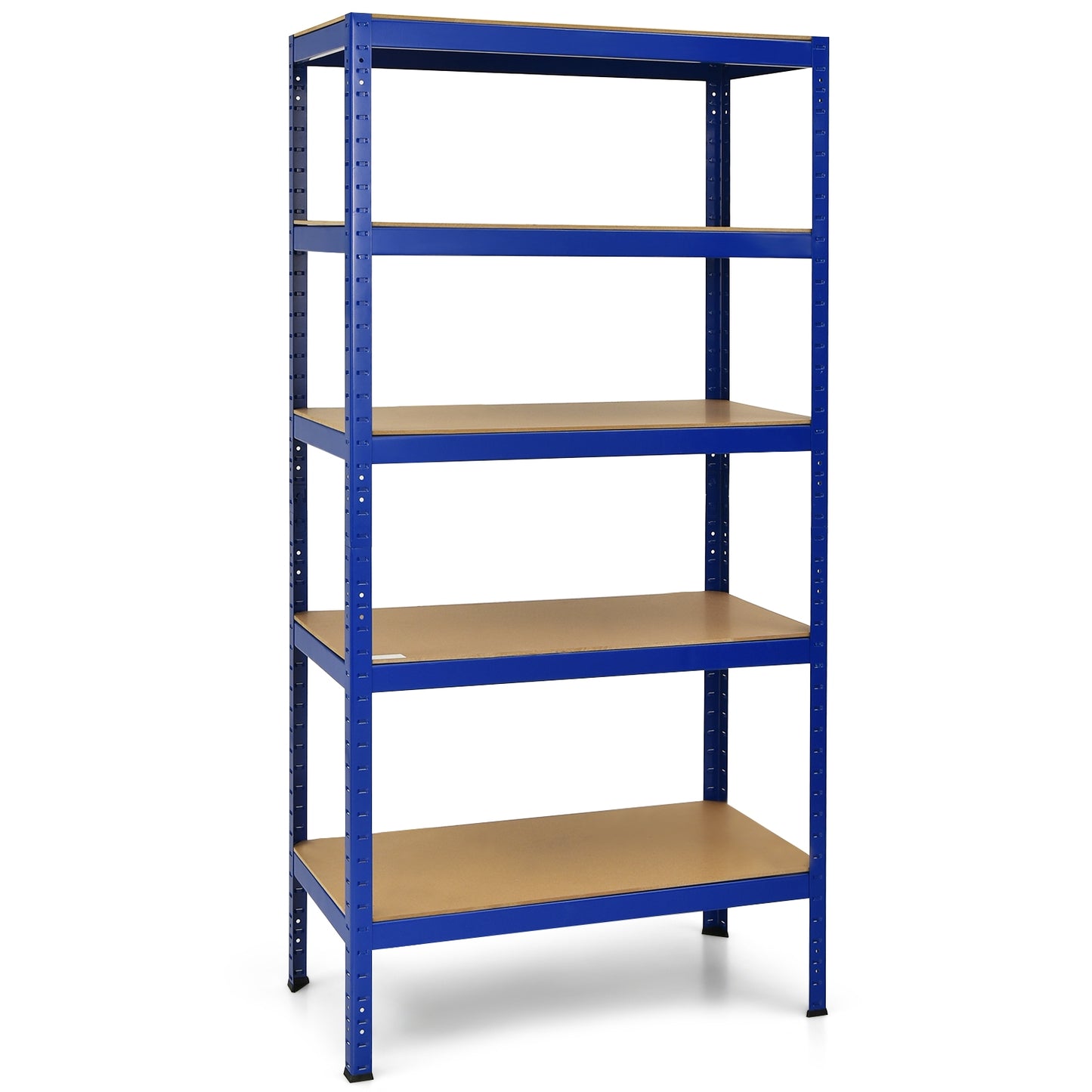 71 inch Heavy Duty Steel Adjustable 5 Level Storage Shelves-Blue - Blue