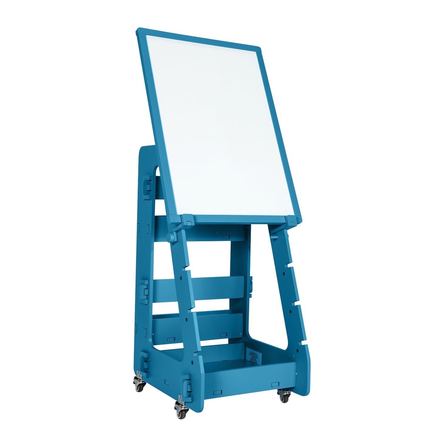 Multifunctional Kids' Standing Art Easel with Dry-Erase Board -Blue - Navy